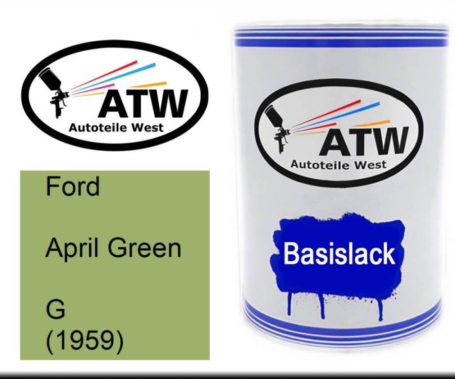 Ford, April Green, G (1959): 500ml Lackdose, von ATW Autoteile West.